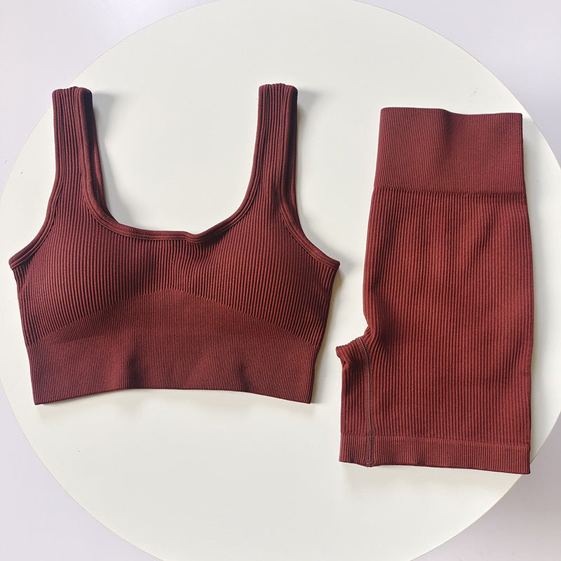 Conjunto Esportivo de Cintura Alta para Mulheres para Corrida e Treino