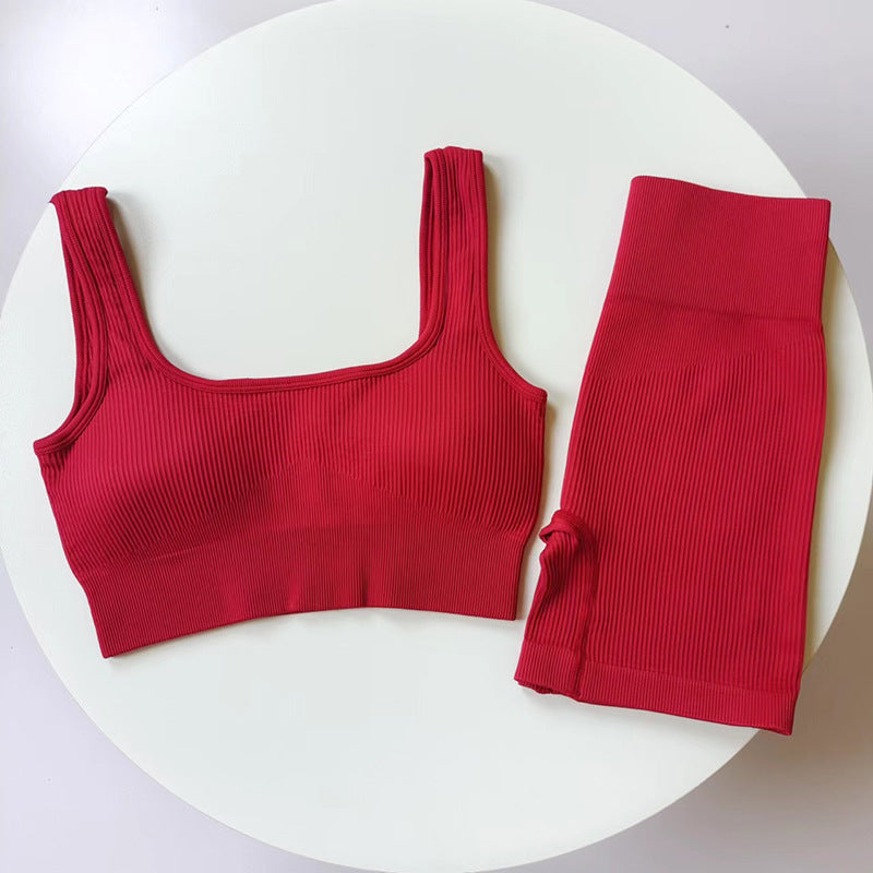 Conjunto Esportivo de Cintura Alta para Mulheres para Corrida e Treino