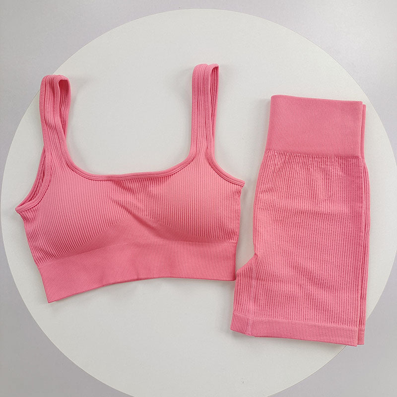 Conjunto Esportivo de Cintura Alta para Mulheres para Corrida e Treino