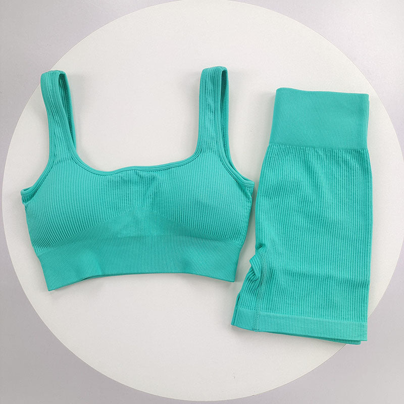 Conjunto Esportivo de Cintura Alta para Mulheres para Corrida e Treino