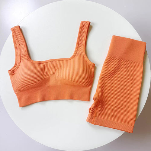 Conjunto Esportivo de Cintura Alta para Mulheres para Corrida e Treino